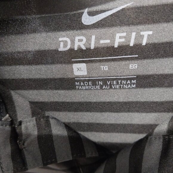 3125 Size XL Nike Golf Dri-Fit Polo Shirt in Black and Grey - Picture 6 of 7